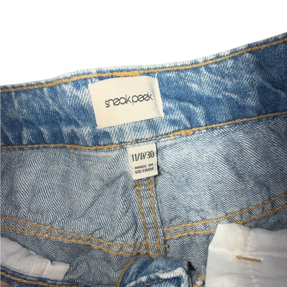 Sneak Peek Distressed Blue Jeans Size 11 - Picture 6 of 6